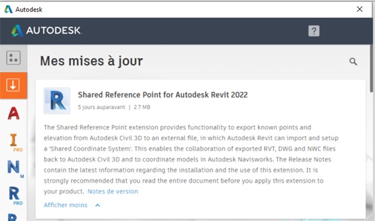[Nouveauté] Le plugin Shared Reference Point for Autodesk Revit 2022 est disponible