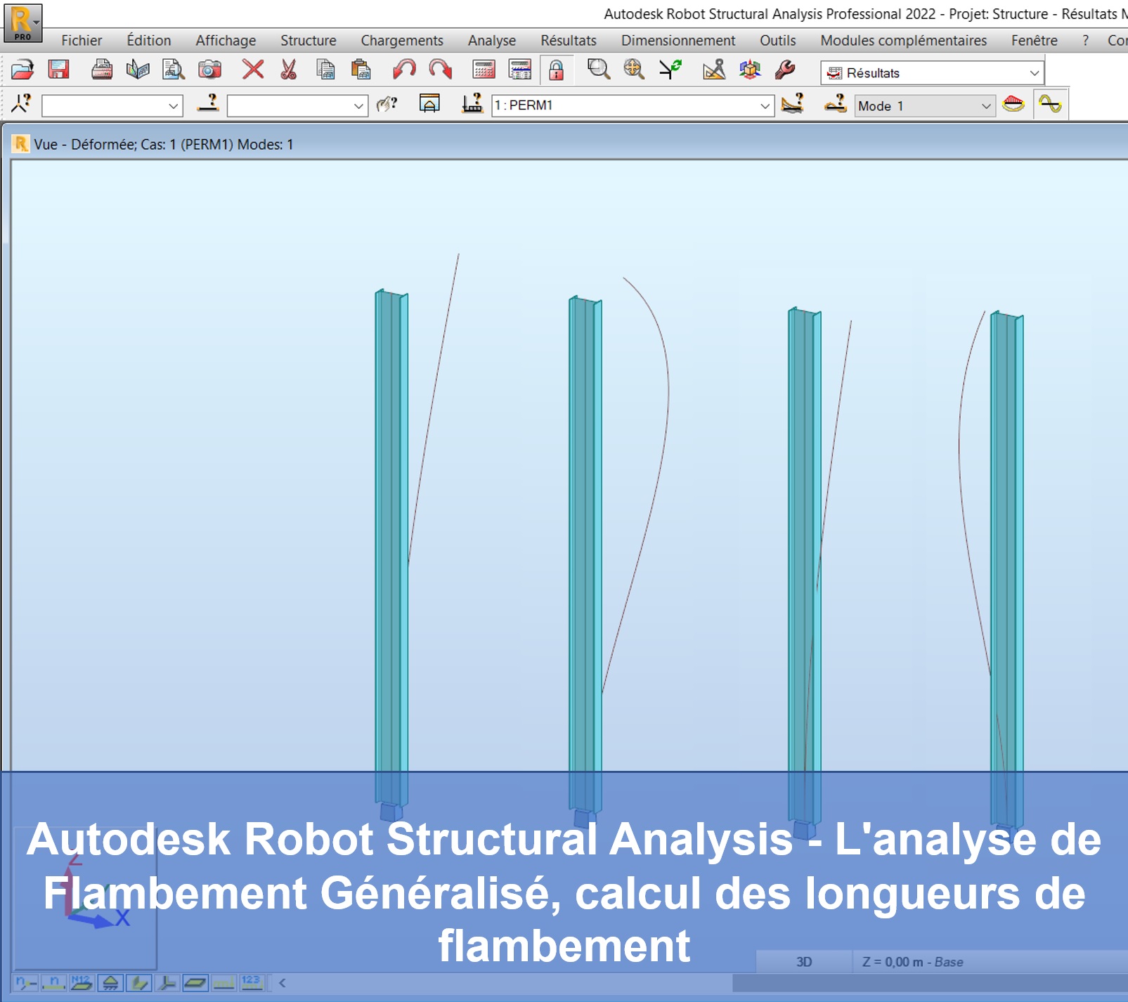 [Explications] Autodesk Robot Structural Analysis – L&rsquo;analyse de flambement généralisé, calcul des longueurs de flambement