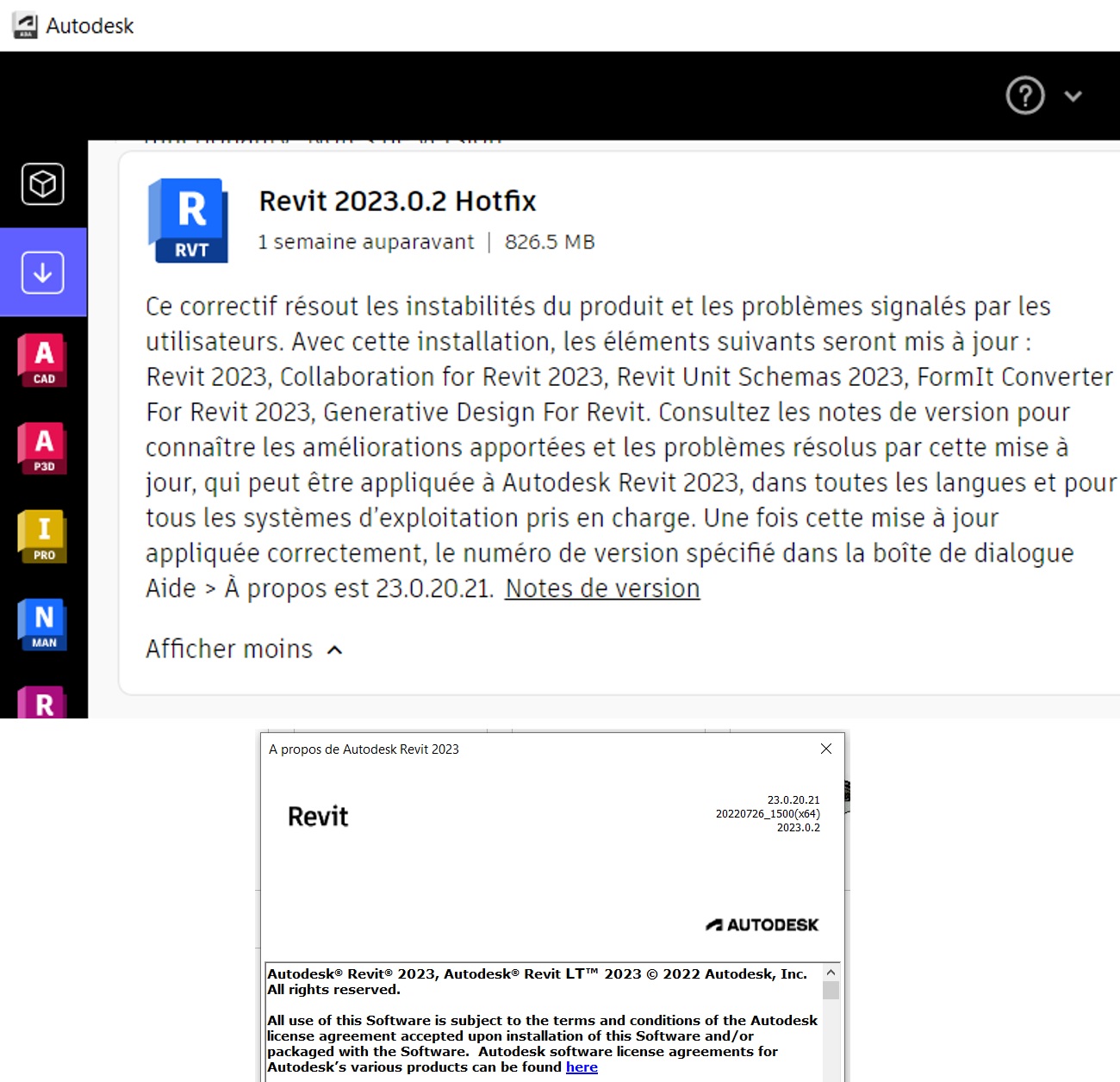 [Mise à jour] Autodesk Revit – Hotfix Revit 2023.0.2
