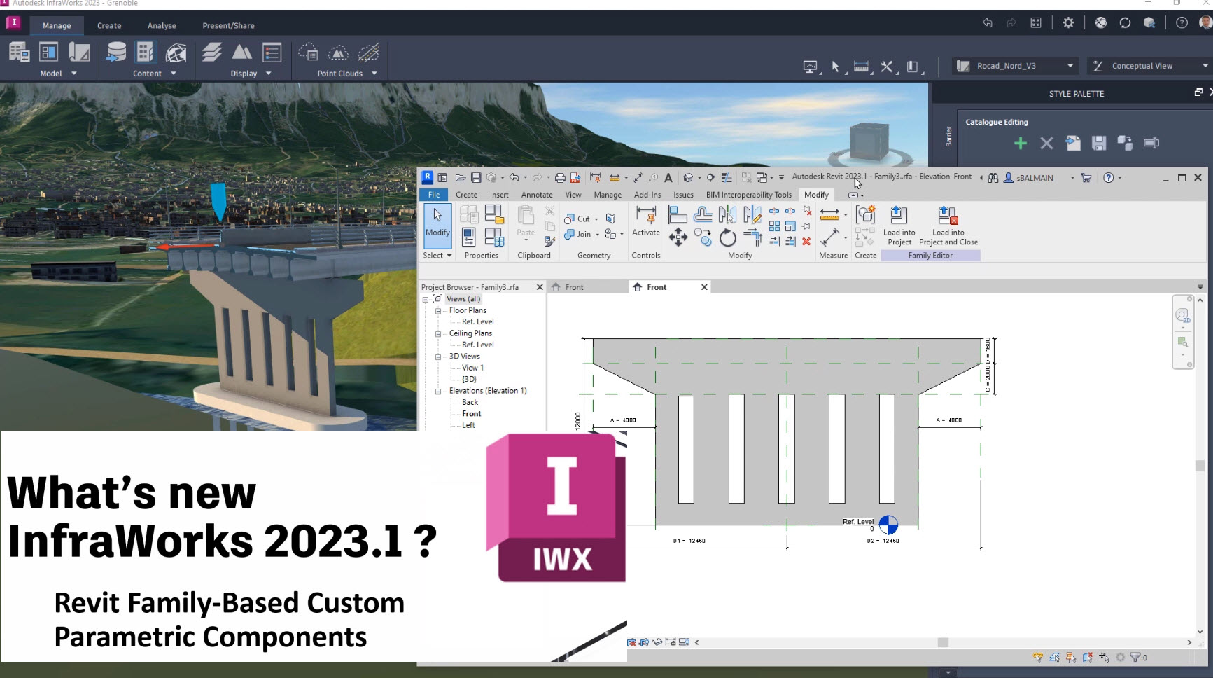 [Nouveautés] InfraWorks 2023.1 – Famille Revit
