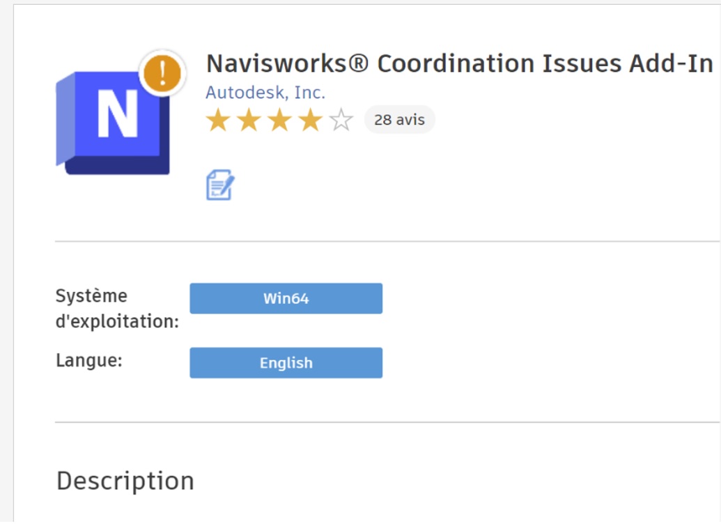 [Nouveauté] Mise à jour du complément Navisworks Coordination Issues version 3