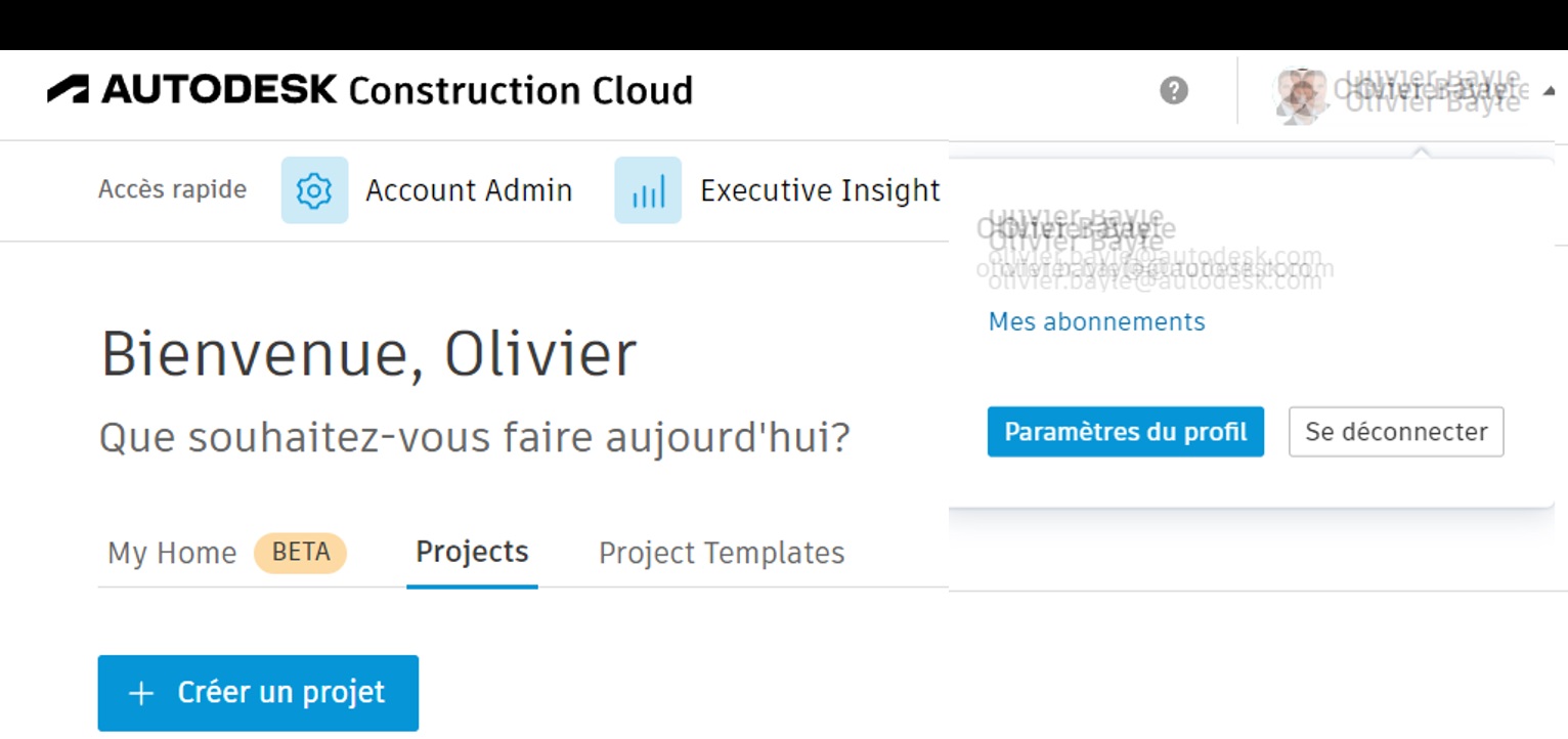 [A savoir] Autodesk Cloud Construction – Informations sur les abonnements souscrits