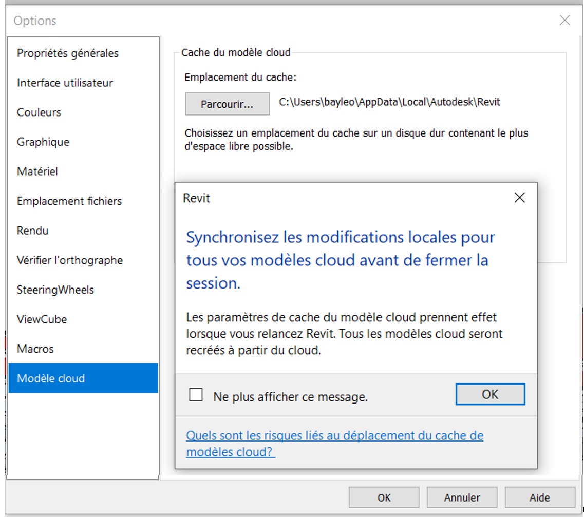 [Nouveauté] Autodesk Revit 2024 et Autodesk BIM Collaborate Pro – Changez le répertoire de sauvegarde temporaire