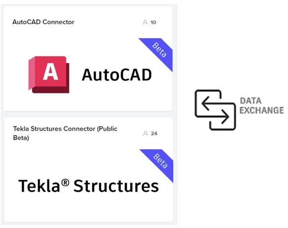 [Nouveauté] Autodesk Data Exchange – Les connecteurs AutoCAD et Tekla Structures en version bêta
