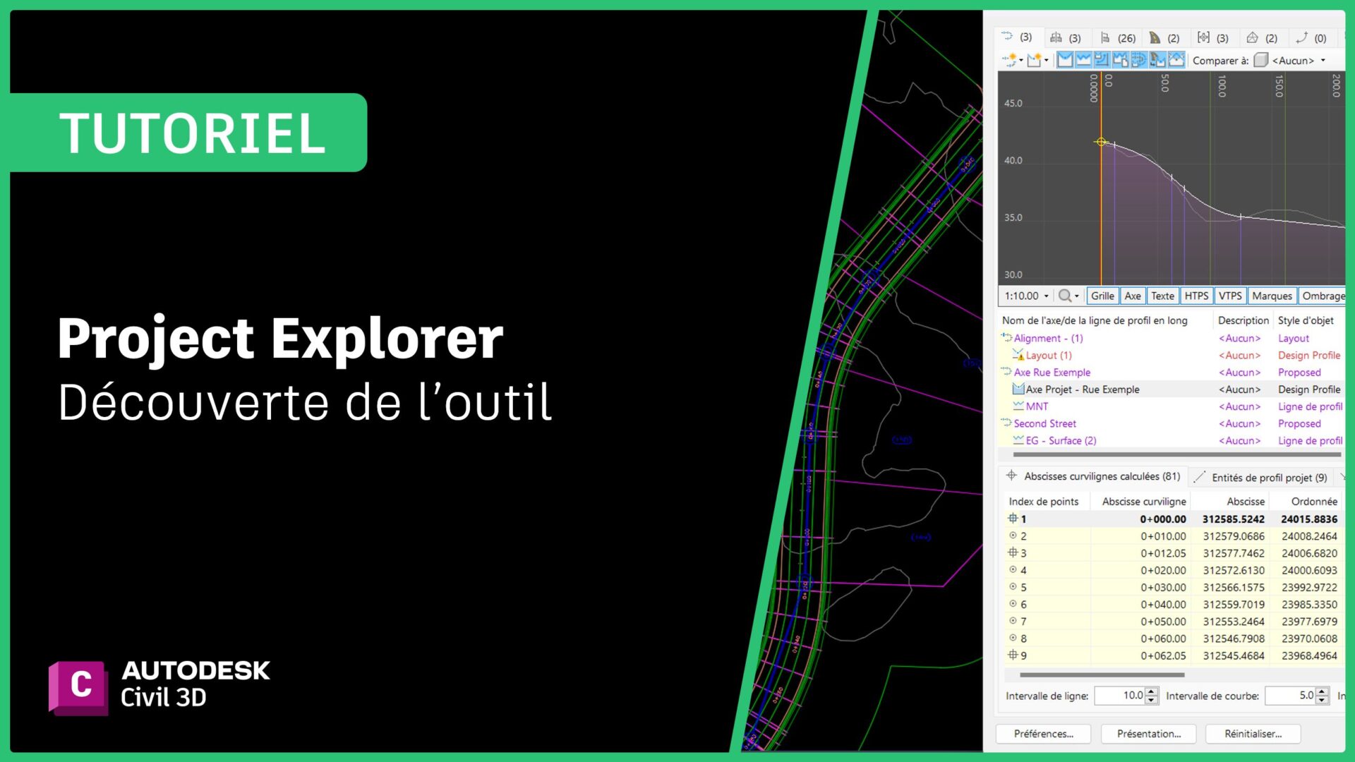 [Découvrir] Project Explorer pour Civil 3D
