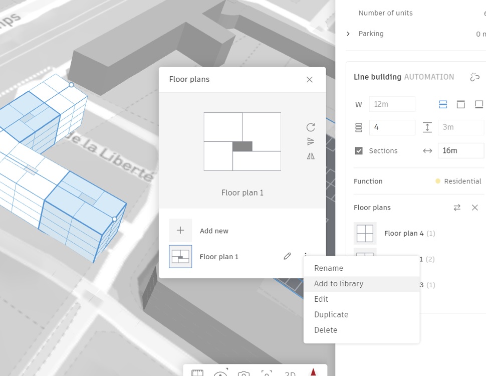 [Nouveauté] Autodesk Forma – Sauvegardez les plans d’étage dans la bibliothèque