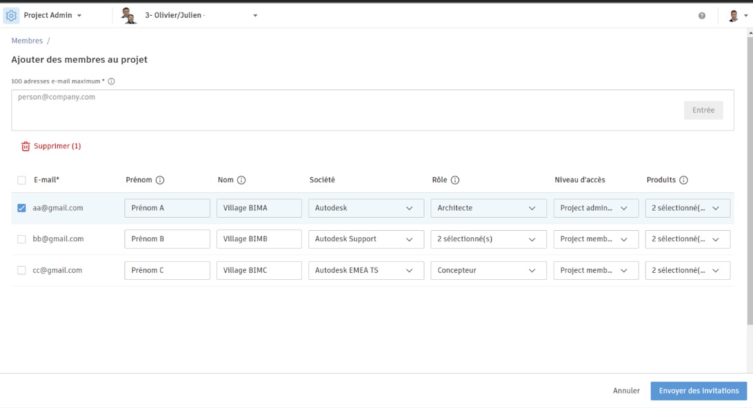 [Nouveauté] Autodesk Docs – Ajout de membres au projet, une nouvelle expérience