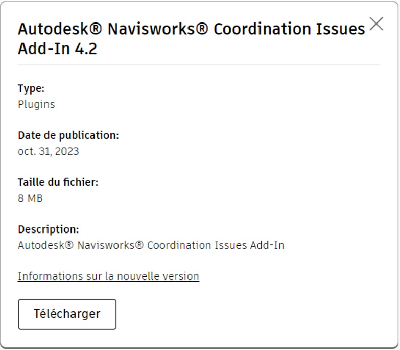 [Savoir] Navisworks Coordination Issues disponible sur votre compte Autodesk