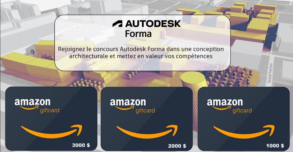[Concours] Autodesk Forma – Montrez votre savoir-faire et gagnez !