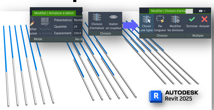 [Nouveauté] Autodesk Revit 2025 – Armatures – Épissure