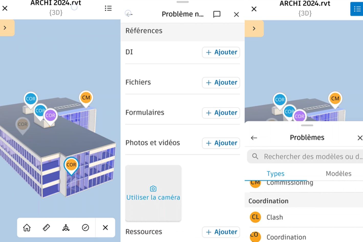 Créez des observations (problèmes) en 3D avec l&rsquo;application mobile ACC