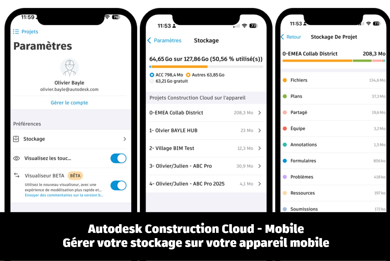 Gérer votre stockage sur votre appareil mobile