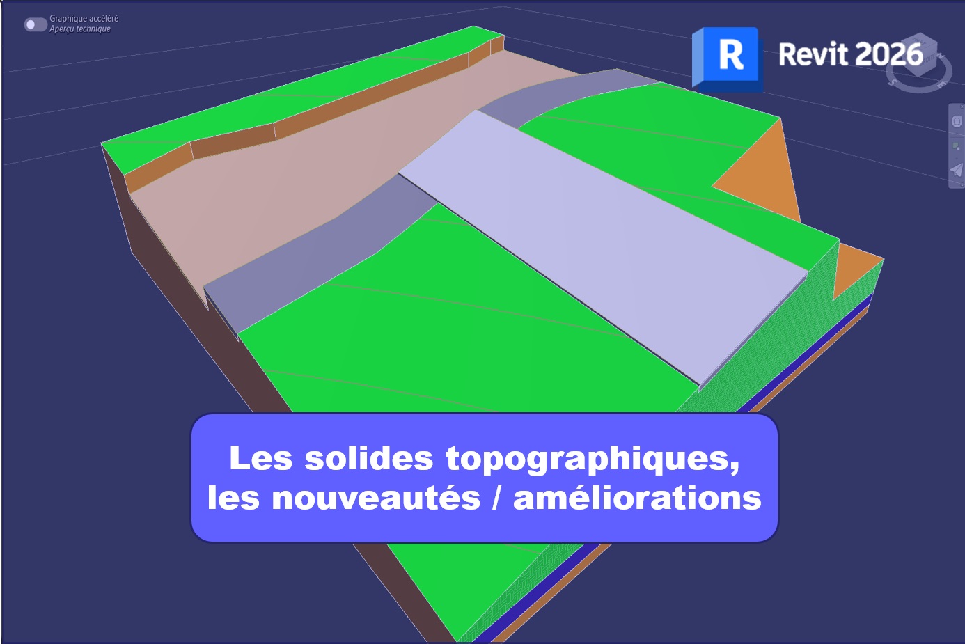 Autodesk Revit 2026 – Les solides topographiques, les nouveautés / améliorations