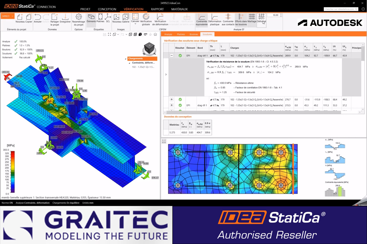 Replay – Vérification des assemblages en acier en combinant les solutions Autodesk, Graitec avec IDEA StatiCa