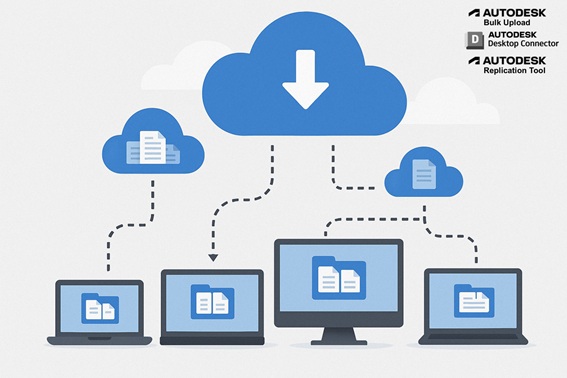 Optimiser la gestion de vos fichiers avec Autodesk : Bulk Upload, Desktop Connector et Replication Tool