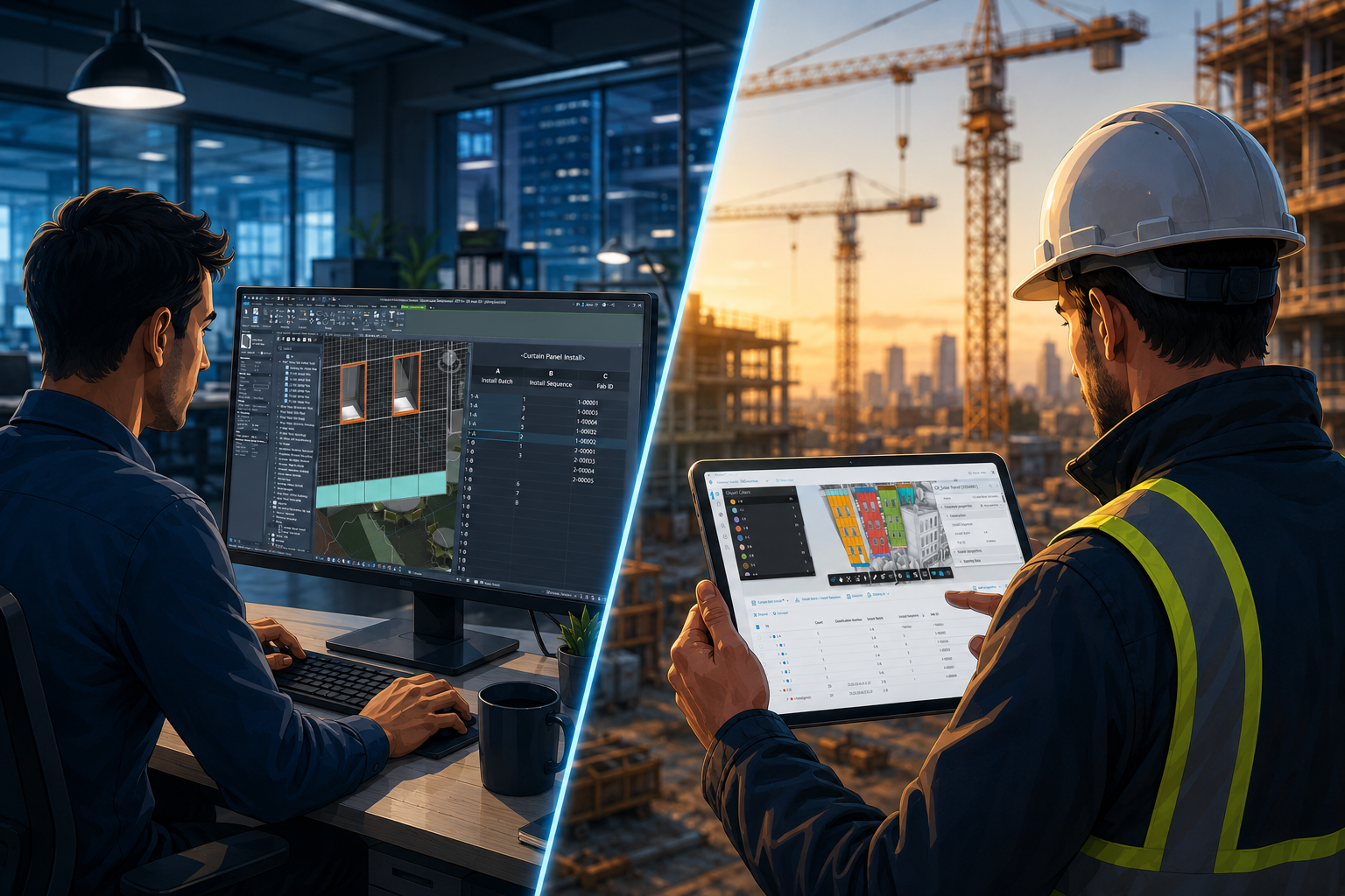 Lier les données chantier aux modèles BIM