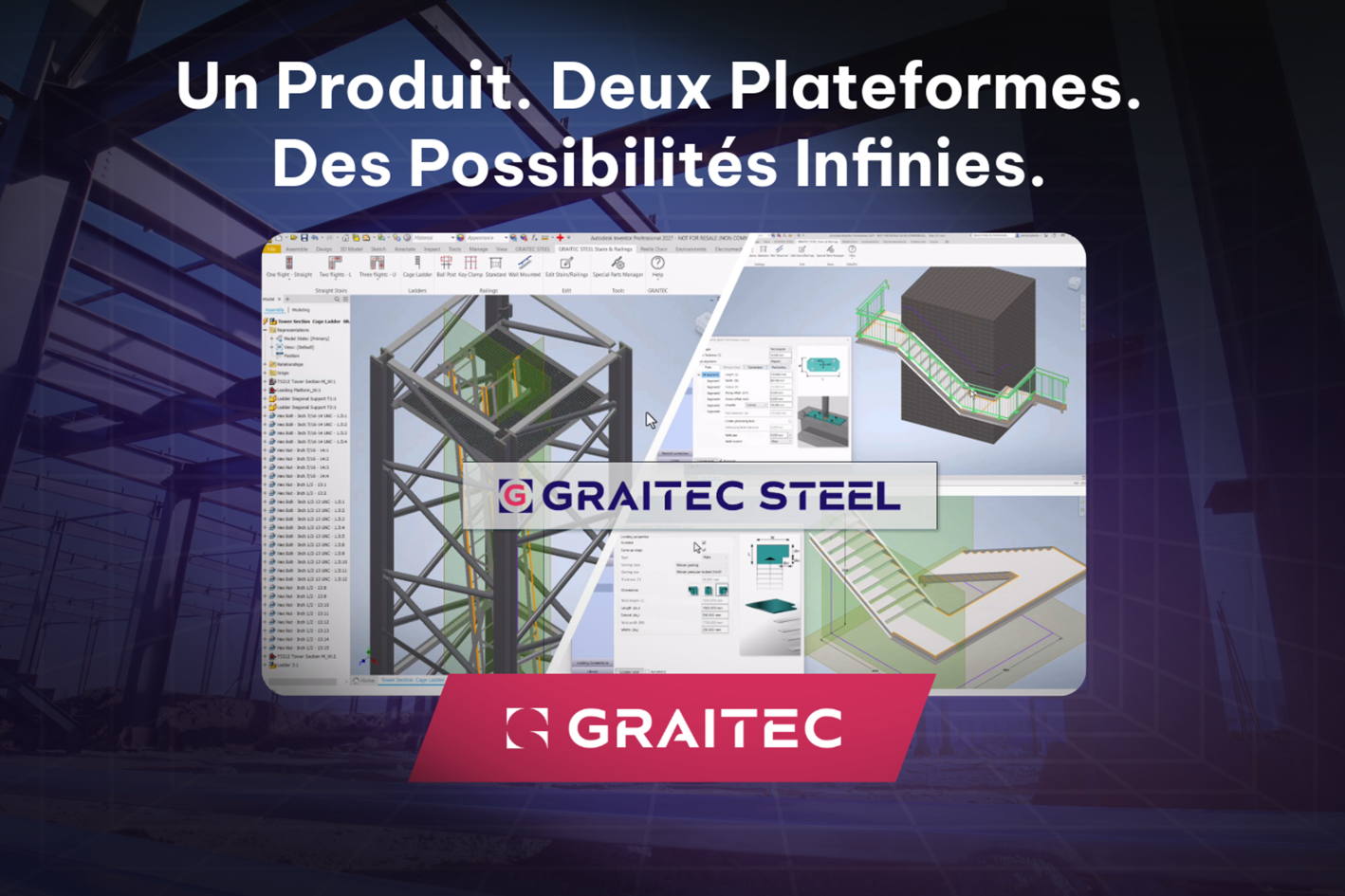 Graitec STEEL : une nouvelle solution sur Autodesk Advance Steel et Inventor