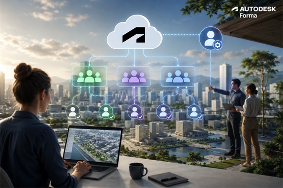 Autodesk Forma : attribution des produits par groupes est disponible.
