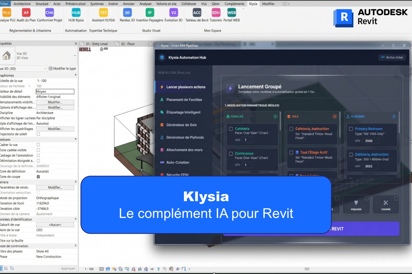 Klysia: Le complément avec de l’IA pour Revit